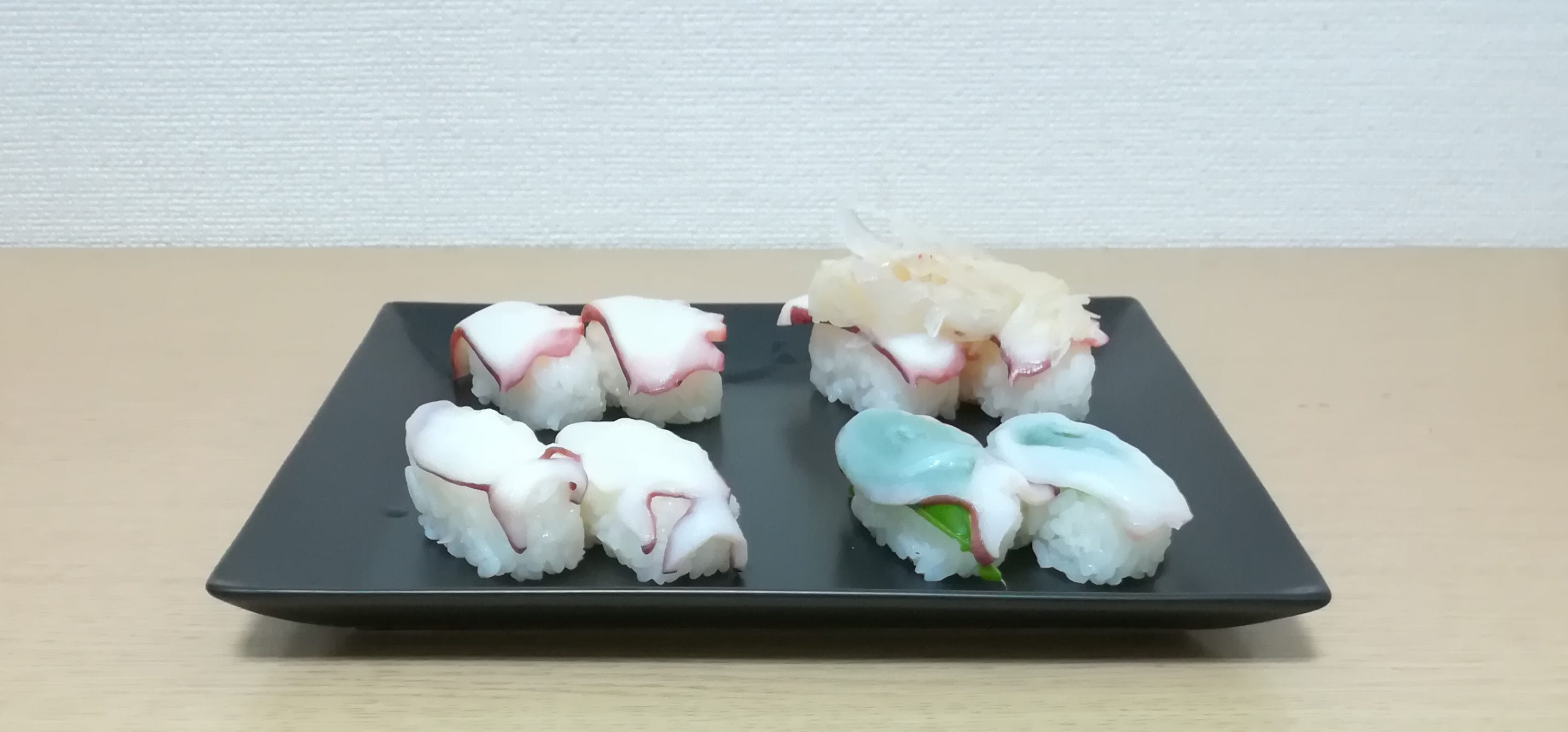 水だこ 真だこ はま寿司の100円2貫 たこ を食べ比べ スシメシ